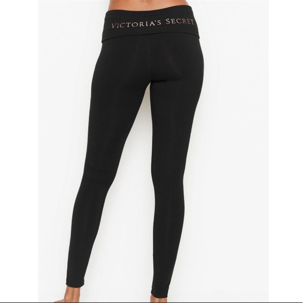Victoria Secret foldover graphic leggings S/P long New